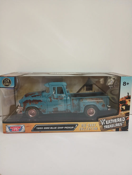 1955 GMC BLUE CHIP RUSTY 1:24 DIECAST BY MOTORMAX