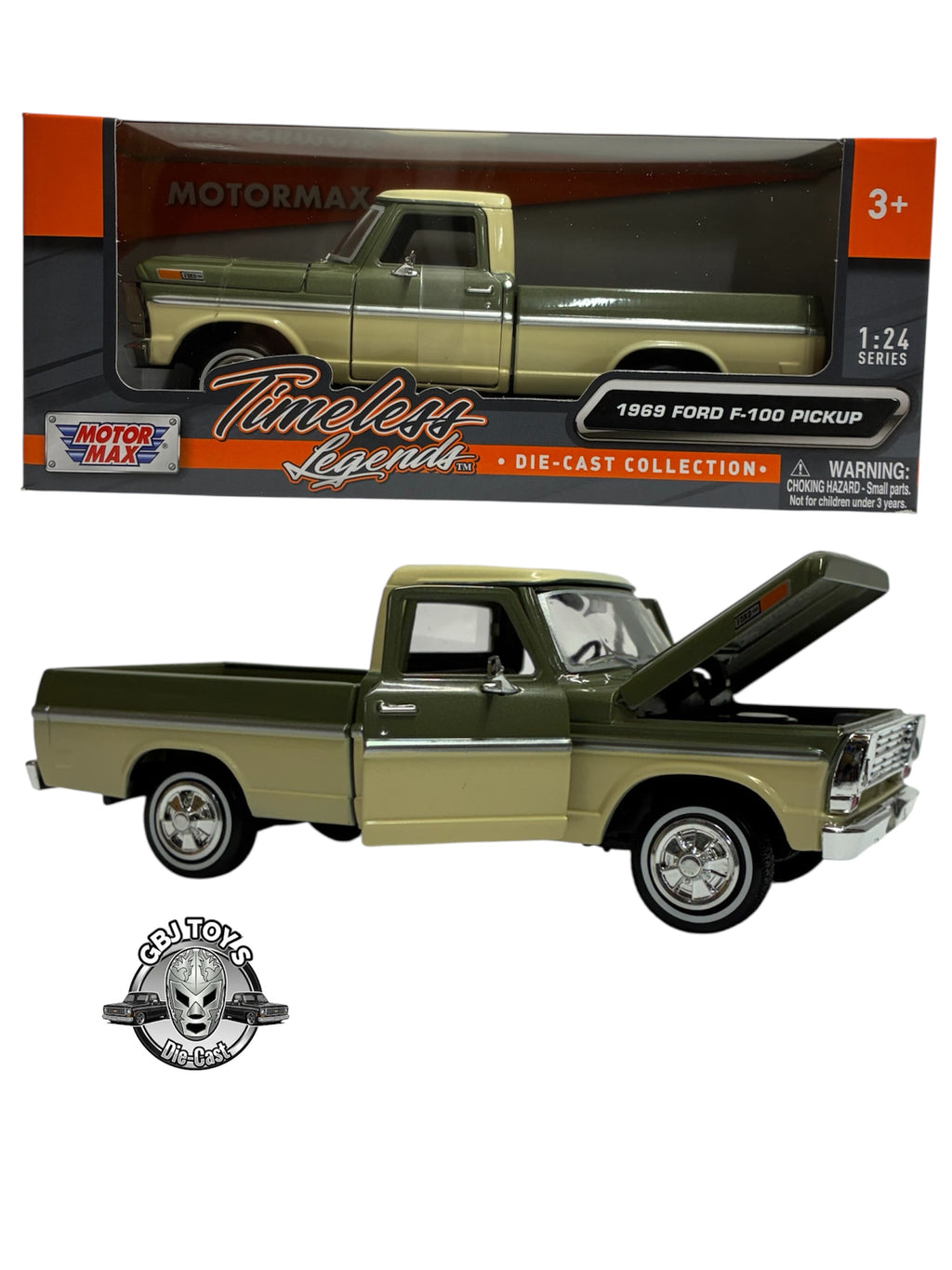 1969 FORD F-100 PICKUP 1:24 DIECAST BY MOTORMAX